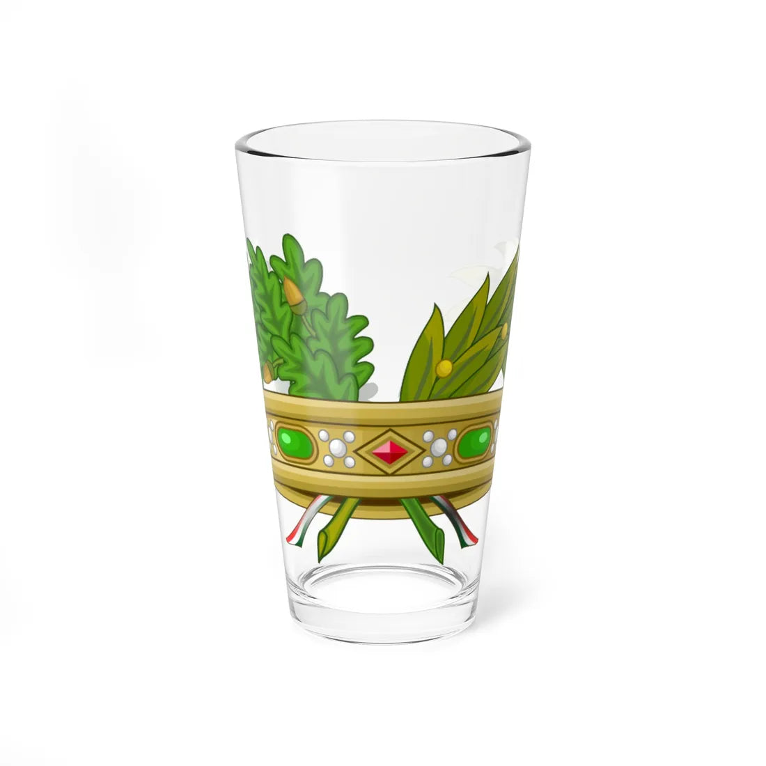 Crown of Italian Province (Italy) (Coat of Arms) Pint Glass 16oz 16oz - Go Mug Yourself