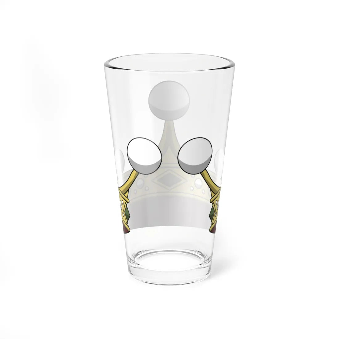 Crown of italian viscount corona normale (Italy) (Coat of Arms) Pint Glass 16oz - Go Mug Yourself