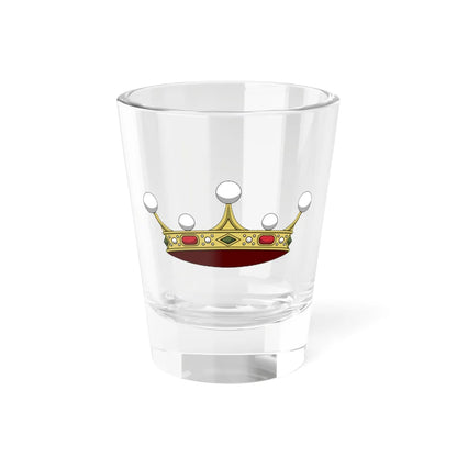 Crown of italian viscount corona normale (Italy) (Coat of Arms) Shot Glass 1.5oz 1.5oz - Go Mug Yourself