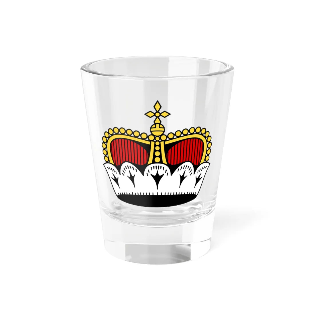 Crown of Liechtenstein (Liechtenstein) (Coat of Arms) Shot Glass 1.5oz 1.5oz - Go Mug Yourself