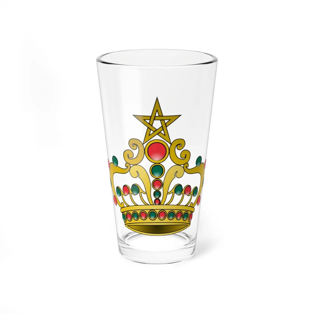 Crown of Morocco 1 (Morocco) (Coat of Arms) Pint Glass 16oz 16oz - Go Mug Yourself