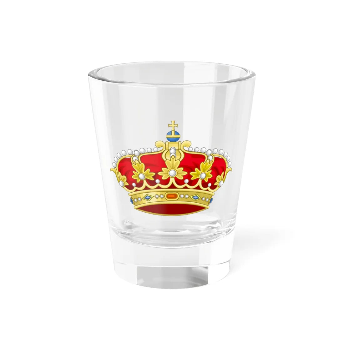 Crown of Parma (Italy) (Coat of Arms) Shot Glass 1.5oz 1.5oz - Go Mug Yourself