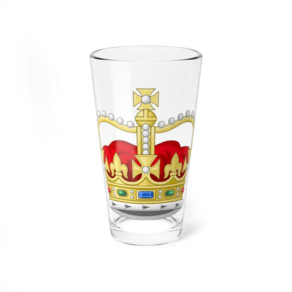 Crown of Saint Edward 3D (United Kingdom) (Coat of Arms) Pint Glass 16oz 16oz - Go Mug Yourself