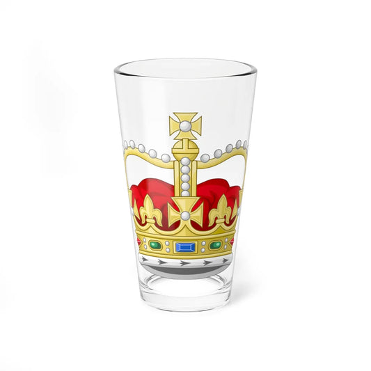 Crown of Saint Edward 3D (United Kingdom) (Coat of Arms) Pint Glass 16oz 16oz - Go Mug Yourself