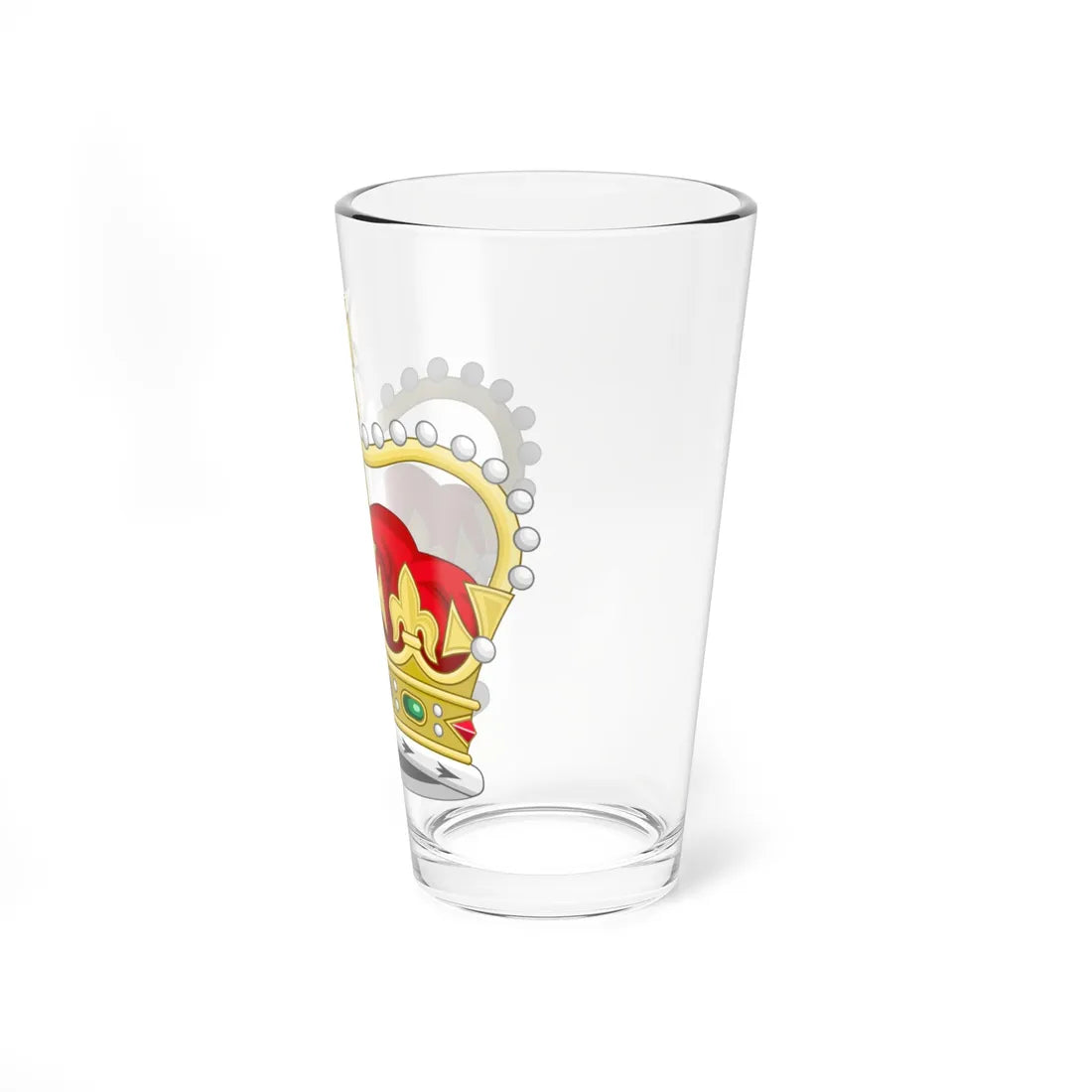 Crown of Saint Edward 3D (United Kingdom) (Coat of Arms) Pint Glass 16oz - Go Mug Yourself