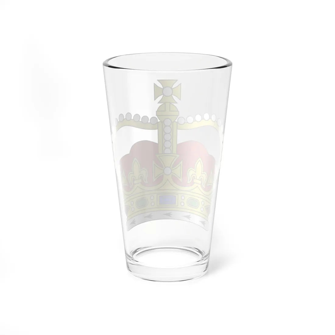 Crown of Saint Edward Heraldry - simplified (United Kingdom) (Coat of Arms) Pint Glass 16oz - Go Mug Yourself