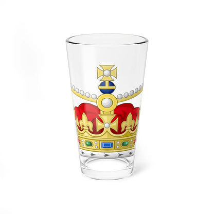 Crown of Saint Edward Heraldry - Victorian Era (United Kingdom) (Coat of Arms) Pint Glass 16oz 16oz - Go Mug Yourself