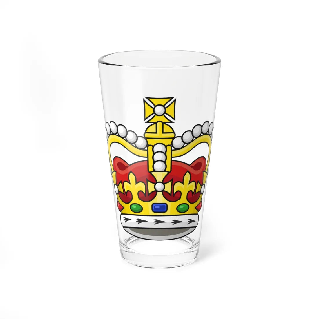 Crown of Saint Edward (United Kingdom) (Coat of Arms) Pint Glass 16oz 16oz - Go Mug Yourself