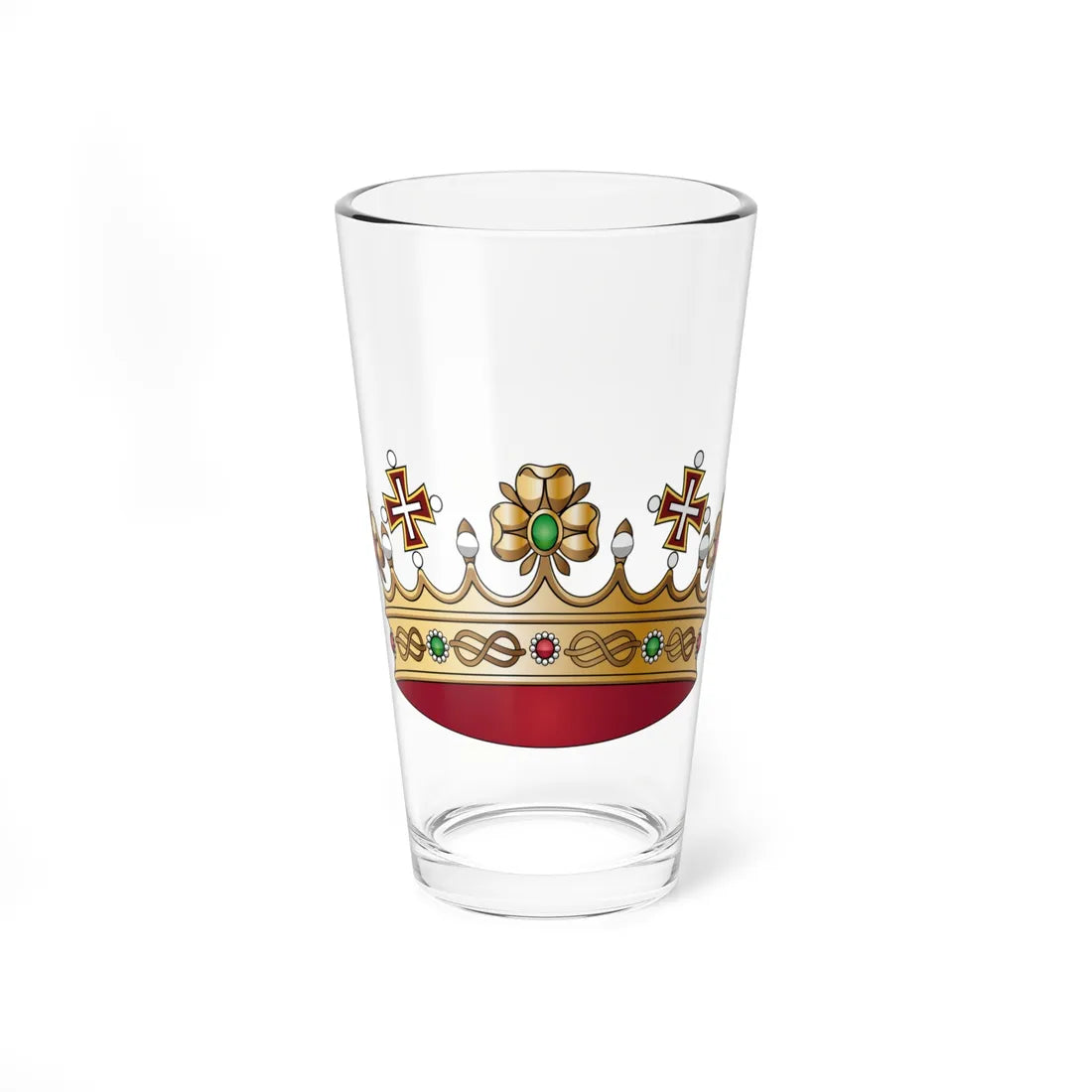 Crown of Savoy-Genova (Italy) (Coat of Arms) Pint Glass 16oz 16oz - Go Mug Yourself