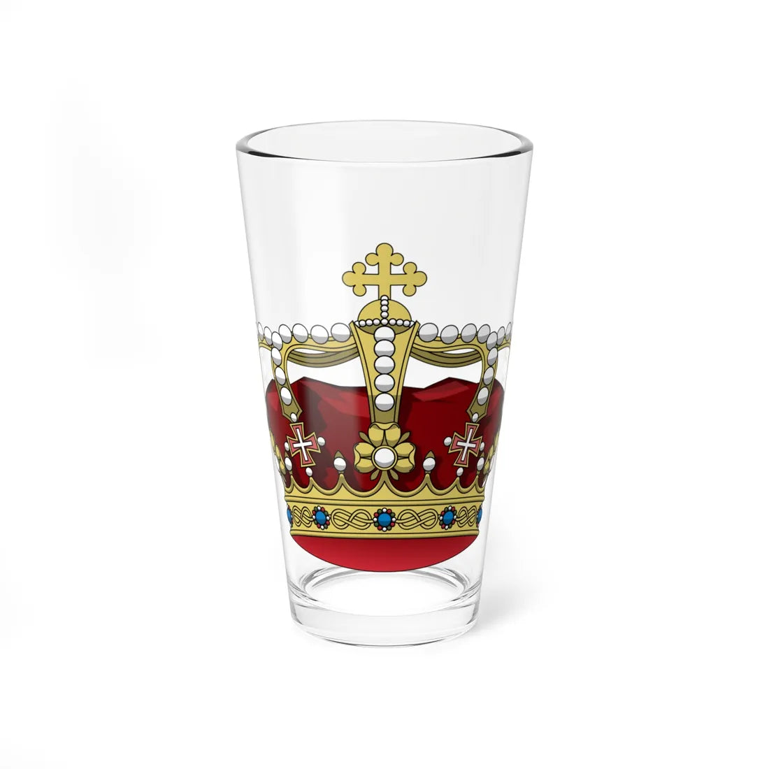 Crown of Savoy (Italy) (Coat of Arms) Pint Glass 16oz 16oz - Go Mug Yourself