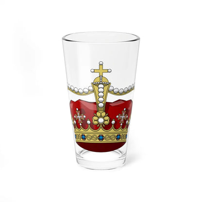 Crown of the crownprince of Italy 1890 (Italy) (Coat of Arms) Pint Glass 16oz 16oz - Go Mug Yourself