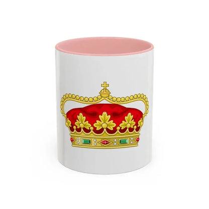 Crown of the Prince of Beira - Accent Coffee Mug 11oz Pink - Go Mug Yourself