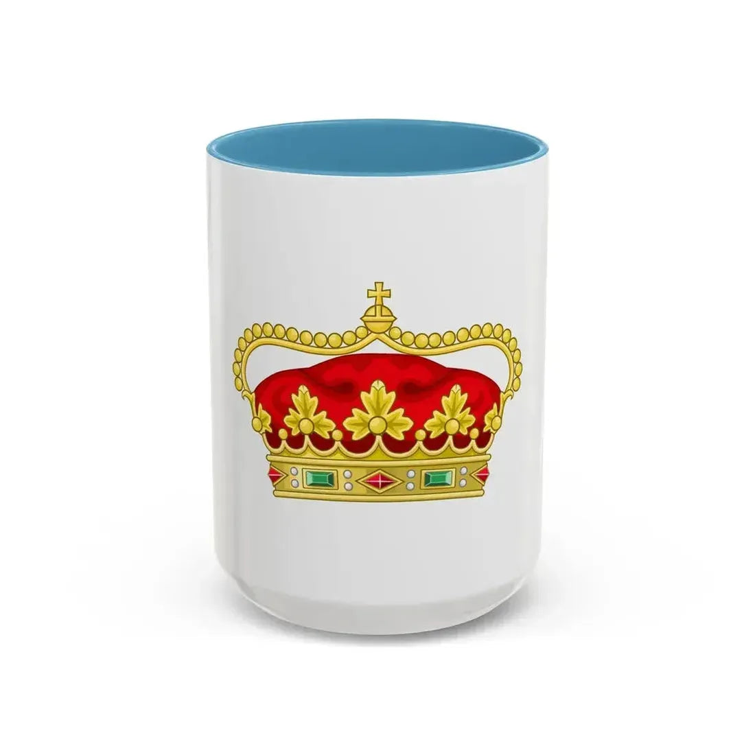Crown of the Prince of Beira - Accent Coffee Mug 15oz Light Blue - Go Mug Yourself