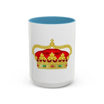 Crown of the Prince of Beira - Accent Coffee Mug 15oz Light Blue - Go Mug Yourself