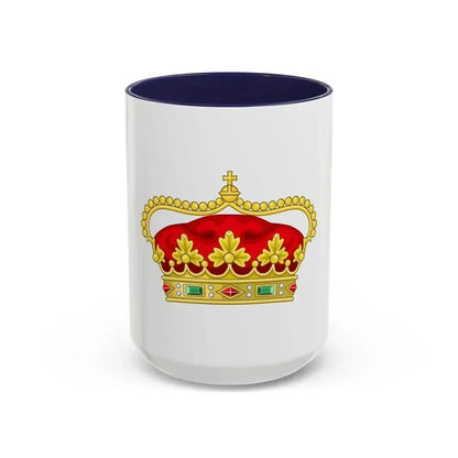 Crown of the Prince of Beira - Accent Coffee Mug 15oz Navy - Go Mug Yourself