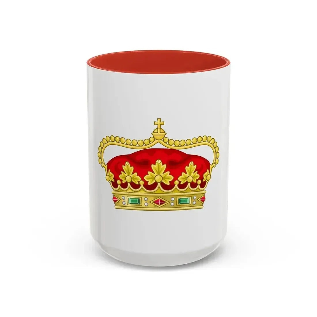 Crown of the Prince of Beira - Accent Coffee Mug 15oz Red - Go Mug Yourself