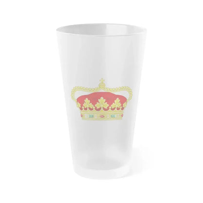 Crown of the Prince of Beira - Frosted Pint Glass 16oz - Go Mug Yourself