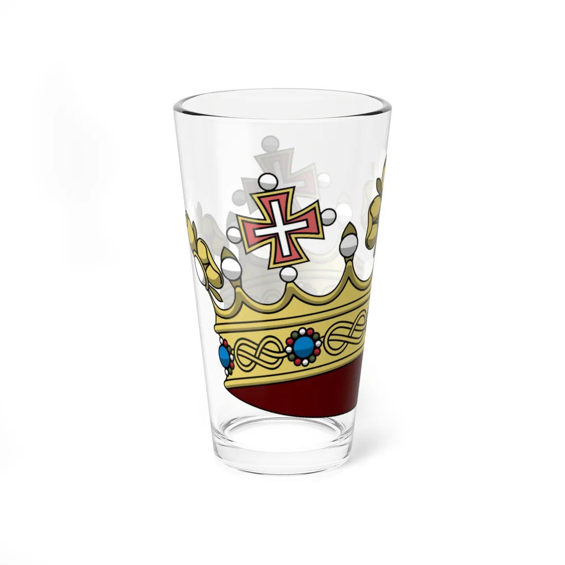 Crown of the princes of the Blood of Italy 1890 (Italy) (Coat of Arms) Pint Glass 16oz - Go Mug Yourself