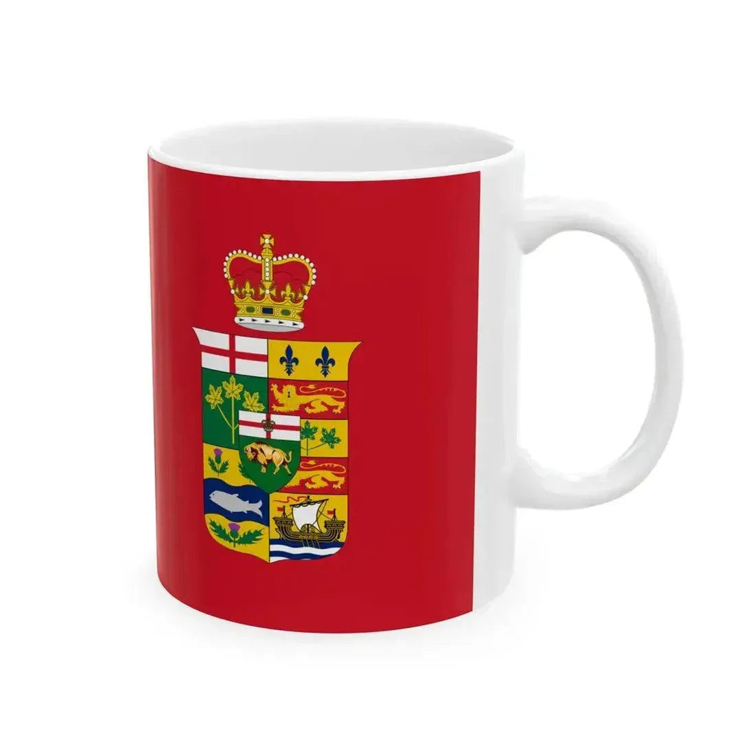 Crowned Canadian Red Ensign 1870 (Canada) White Coffee Mug - Go Mug Yourself