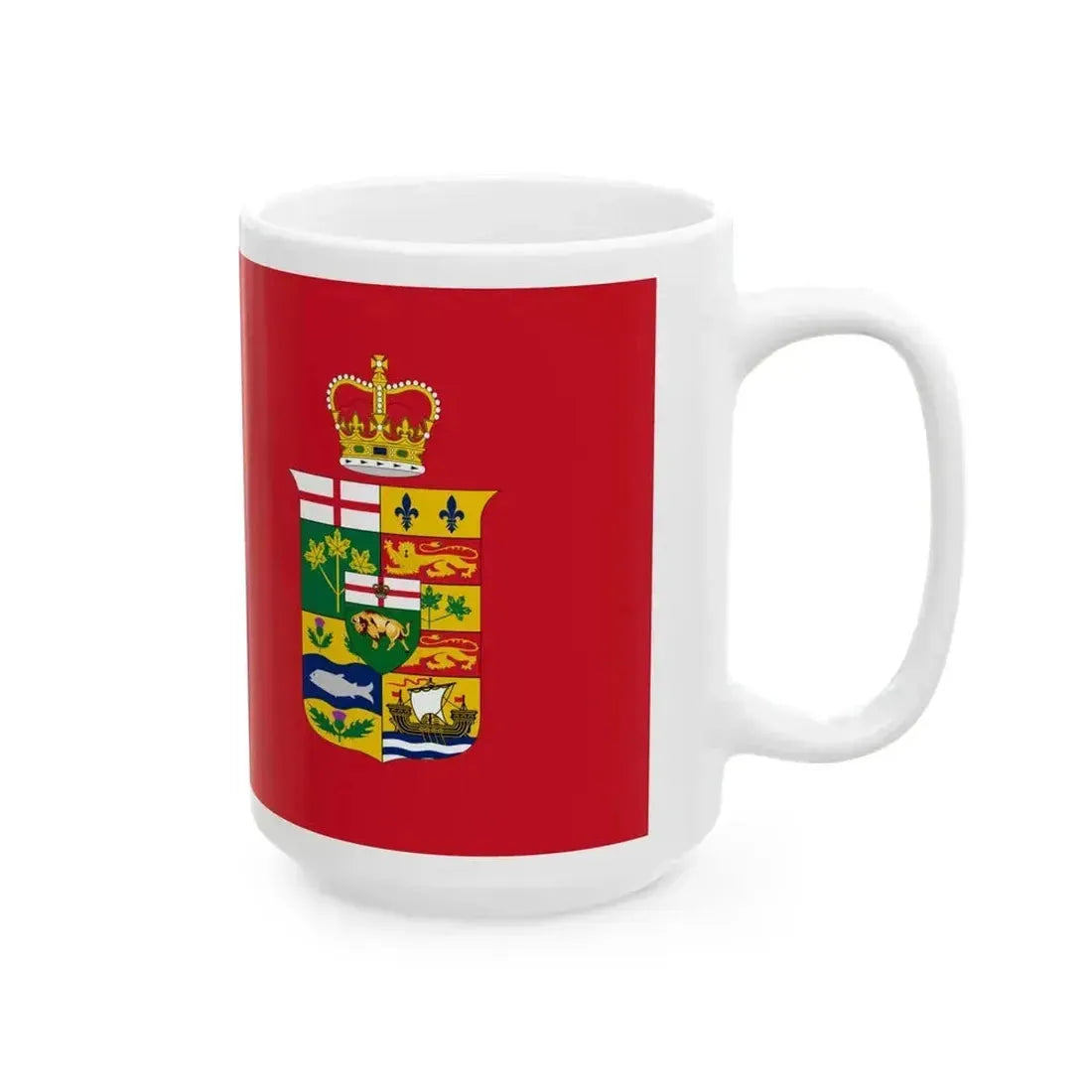 Crowned Canadian Red Ensign 1870 (Canada) White Coffee Mug - Go Mug Yourself