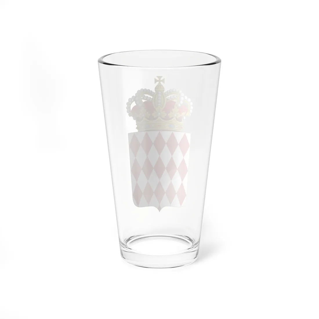 Crowned coat of arms of Monaco (Monaco) (Coat of Arms) Pint Glass 16oz - Go Mug Yourself
