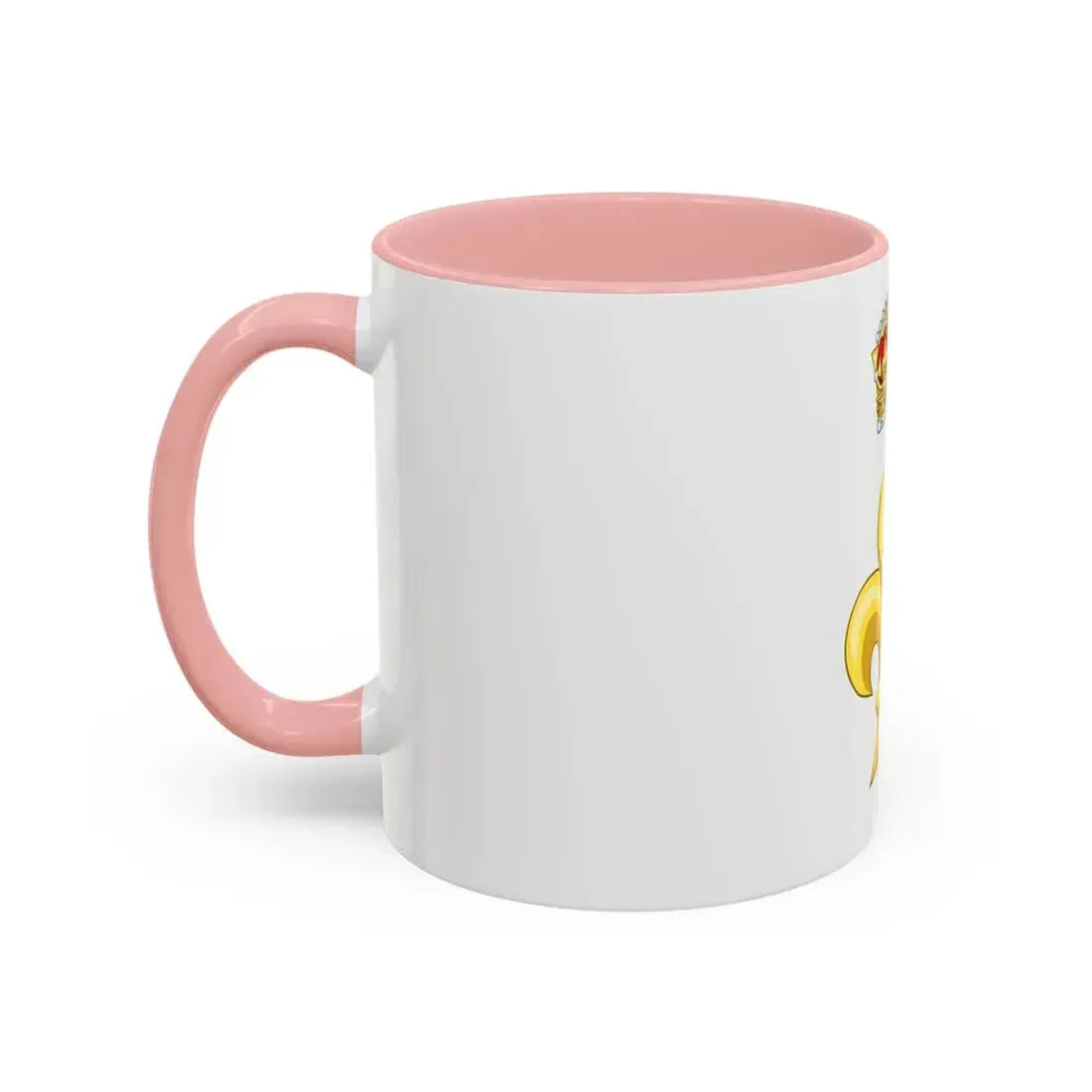 Crowned Fleur de lys (Tudor Crown) - Accent Coffee Mug - Go Mug Yourself