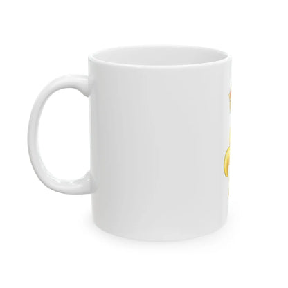 Crowned Fleur de lys (Tudor Crown) - White Coffee Mug - Go Mug Yourself