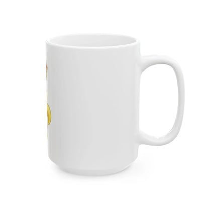 Crowned Fleur de lys (Tudor Crown) - White Coffee Mug - Go Mug Yourself