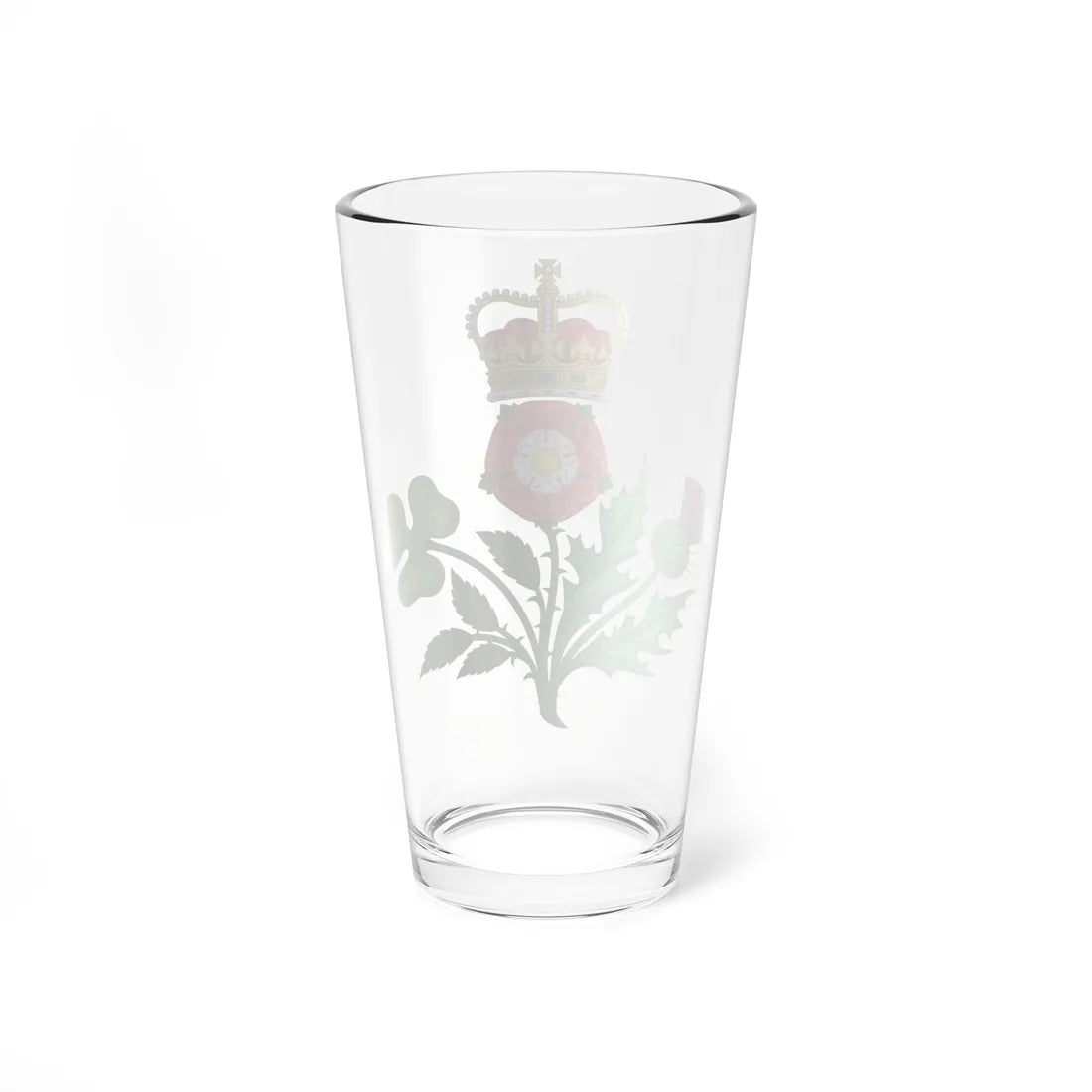 Crowned Floral Badges of the United Kingdom (United Kingdom) (Coat of Arms) Pint Glass 16oz - Go Mug Yourself
