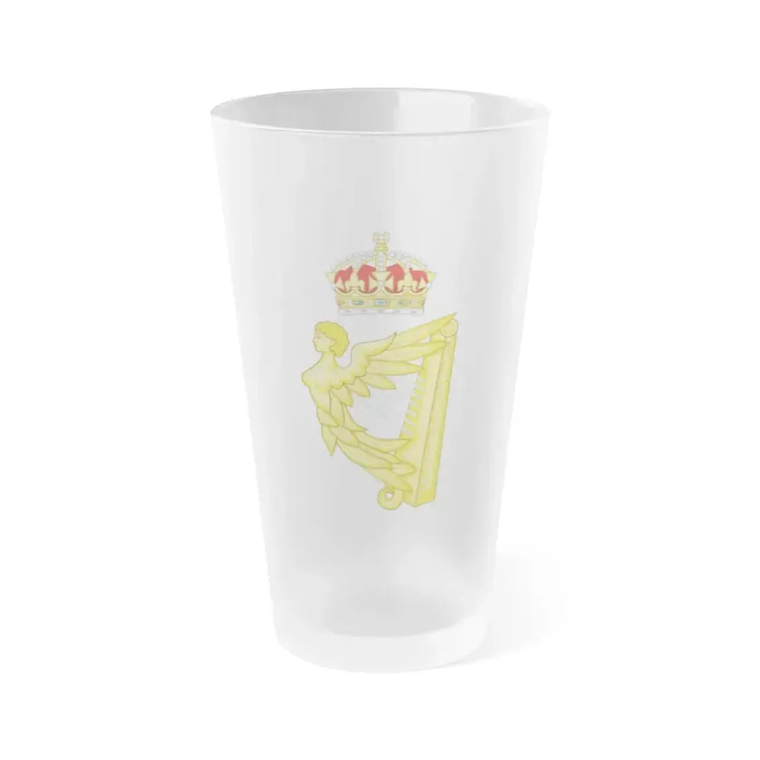 Crowned Harp (Tudor Crown) - Frosted Pint Glass 16oz 16oz Frosted - Go Mug Yourself