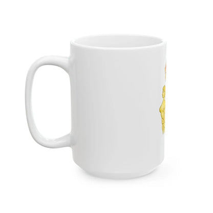 Crowned Harp (Tudor Crown) - White Coffee Mug - Go Mug Yourself