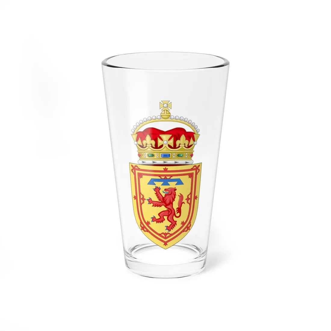 Crowned Inescutcheon of the Duke of Rothesay (United Kingdom) (Coat of Arms) Pint Glass 16oz 16oz - Go Mug Yourself