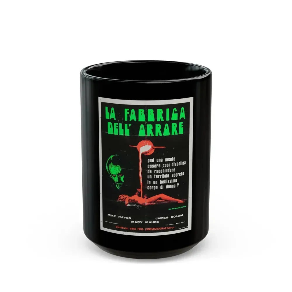 CRUCIBLE OF TERROR 1971 Movie Poster - Black Coffee Mug 15oz - Go Mug Yourself