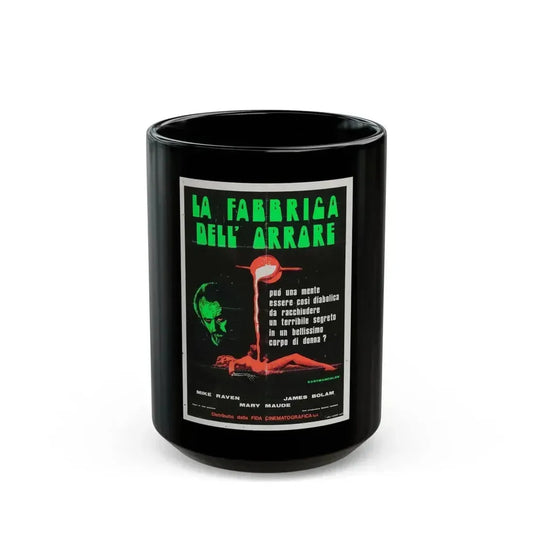 CRUCIBLE OF TERROR 1971 Movie Poster - Black Coffee Mug 15oz - Go Mug Yourself