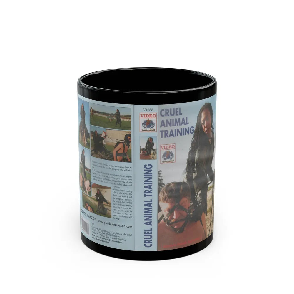 CRUEL ANIMAL TRAINING VIDEO (VHS COVER) - Black Coffee Mug-11oz-Go Mug Yourself