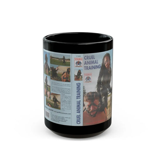 CRUEL ANIMAL TRAINING VIDEO (VHS COVER) - Black Coffee Mug-15oz-Go Mug Yourself