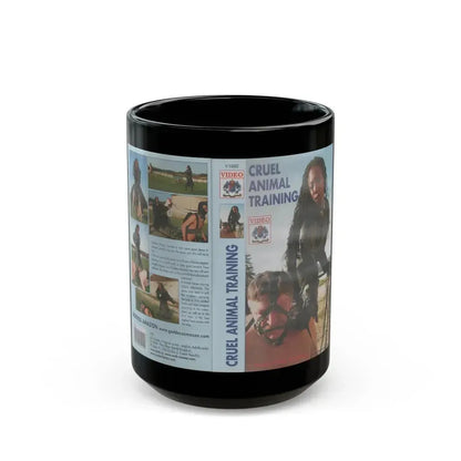 CRUEL ANIMAL TRAINING VIDEO (VHS COVER) - Black Coffee Mug 15oz - Go Mug Yourself
