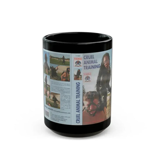 CRUEL ANIMAL TRAINING VIDEO (VHS COVER) - Black Coffee Mug 15oz - Go Mug Yourself