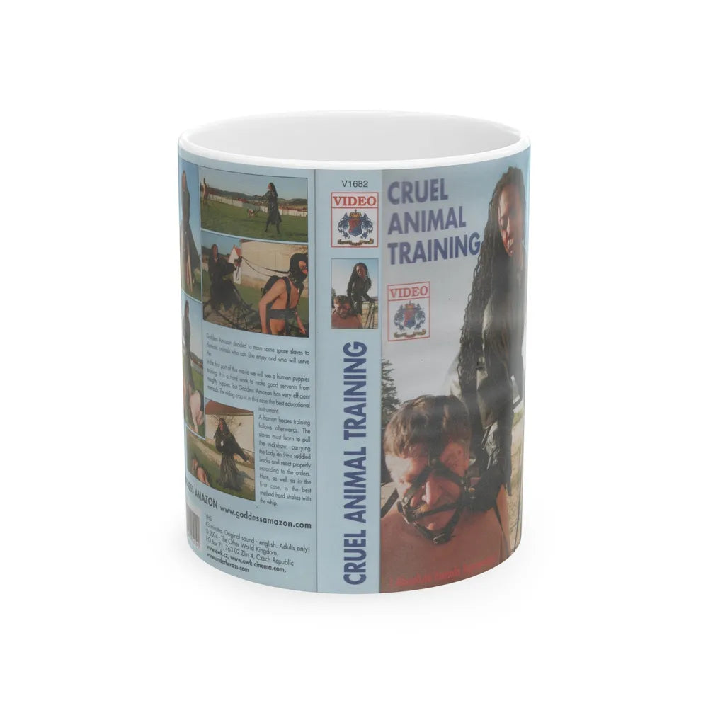 CRUEL ANIMAL TRAINING VIDEO (VHS COVER) - White Coffee Mug-11oz-Go Mug Yourself