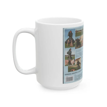 CRUEL ANIMAL TRAINING VIDEO (VHS COVER) - White Coffee Mug-Go Mug Yourself