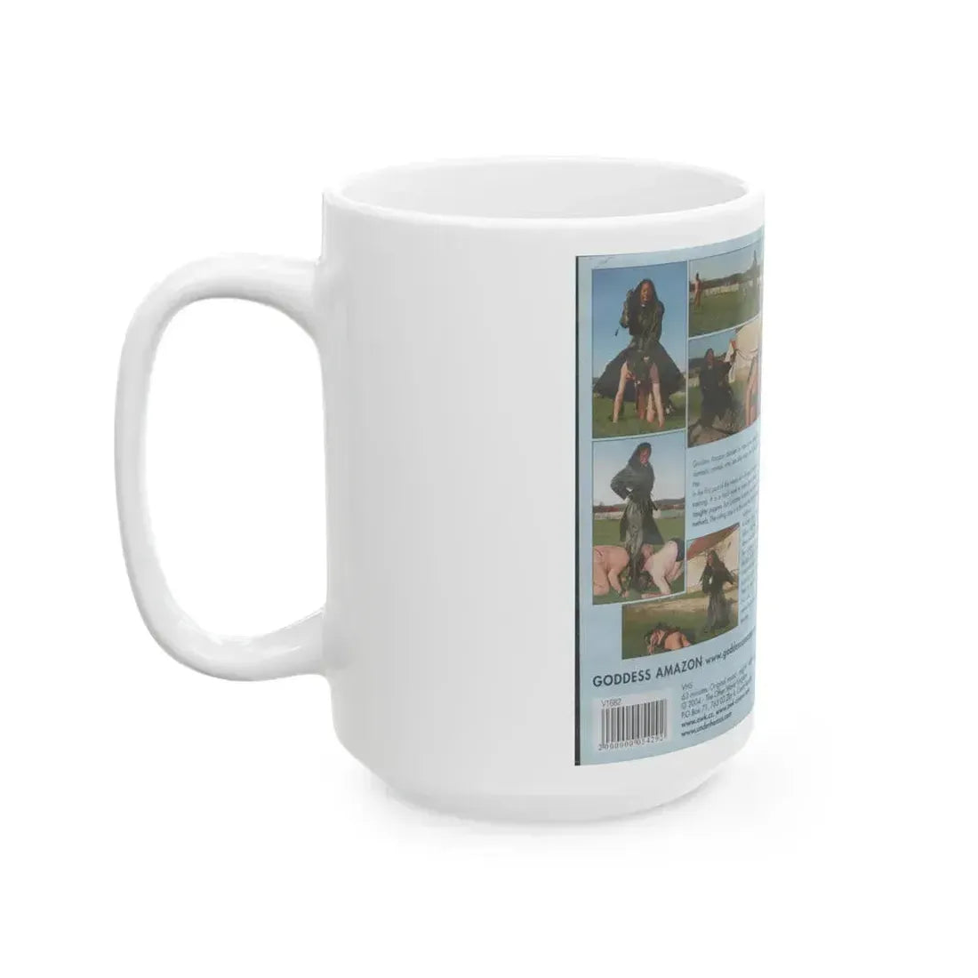 CRUEL ANIMAL TRAINING VIDEO (VHS COVER) - White Coffee Mug - Go Mug Yourself
