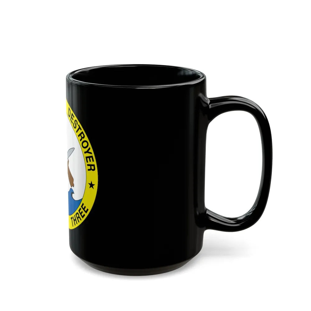 Cruise Destroyer Group Three (U.S. Navy) Black Coffee Mug-Go Mug Yourself