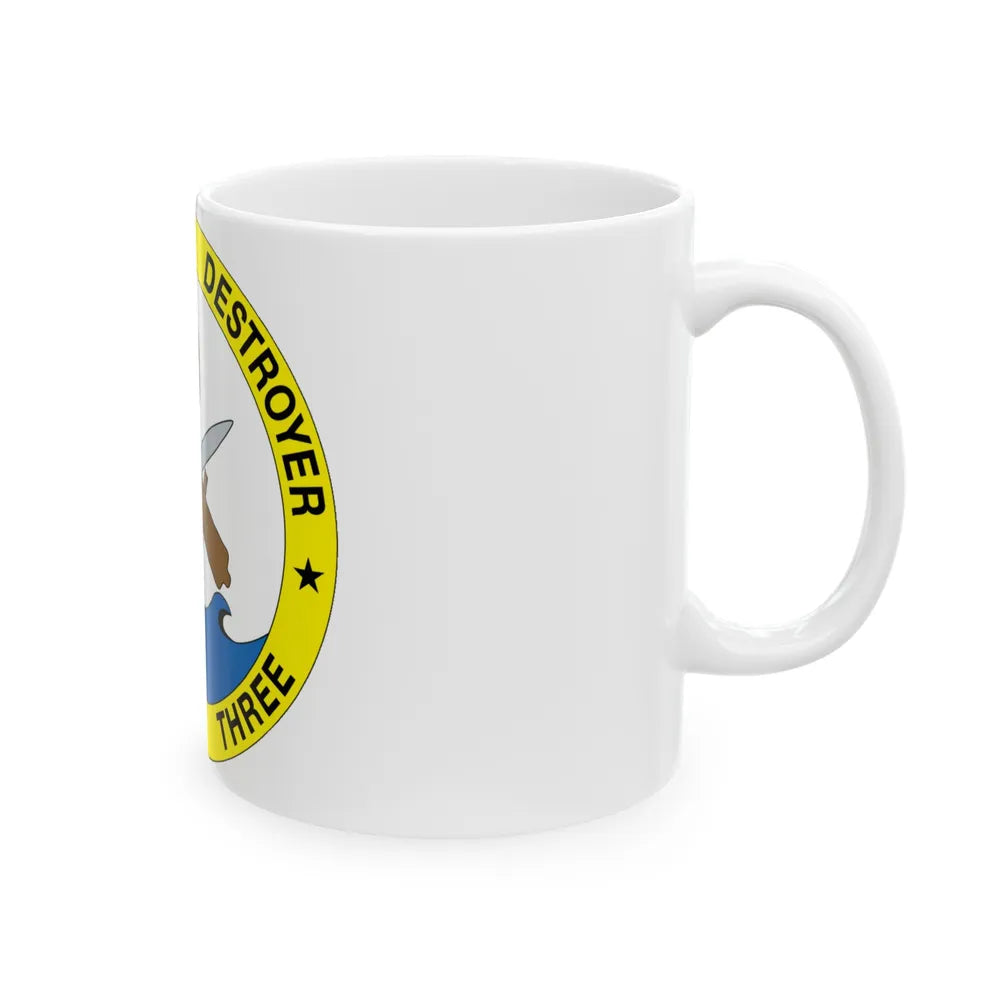 Cruise Destroyer Group Three (U.S. Navy) White Coffee Mug-Go Mug Yourself