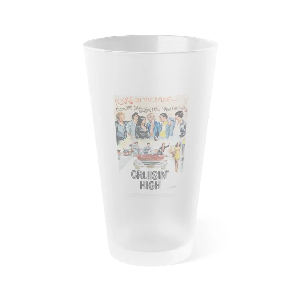 CRUISIN' HIGH (CAT MURKIL AND THE SILKS) 1976 Movie Poster - Frosted Pint Glass 16oz-16oz-Frosted-Go Mug Yourself