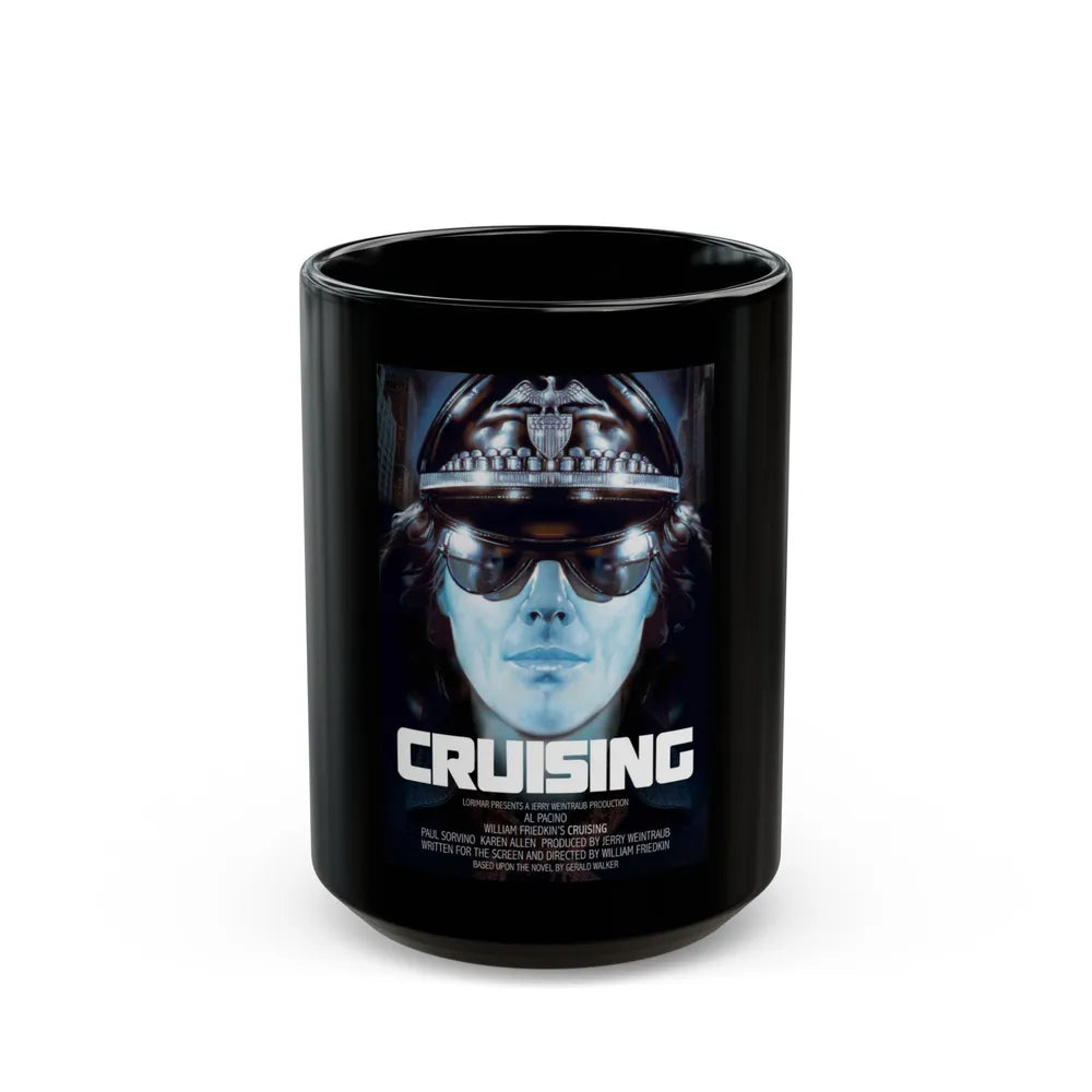 CRUISING 1980 Movie Poster - Black Coffee Mug-15oz-Go Mug Yourself