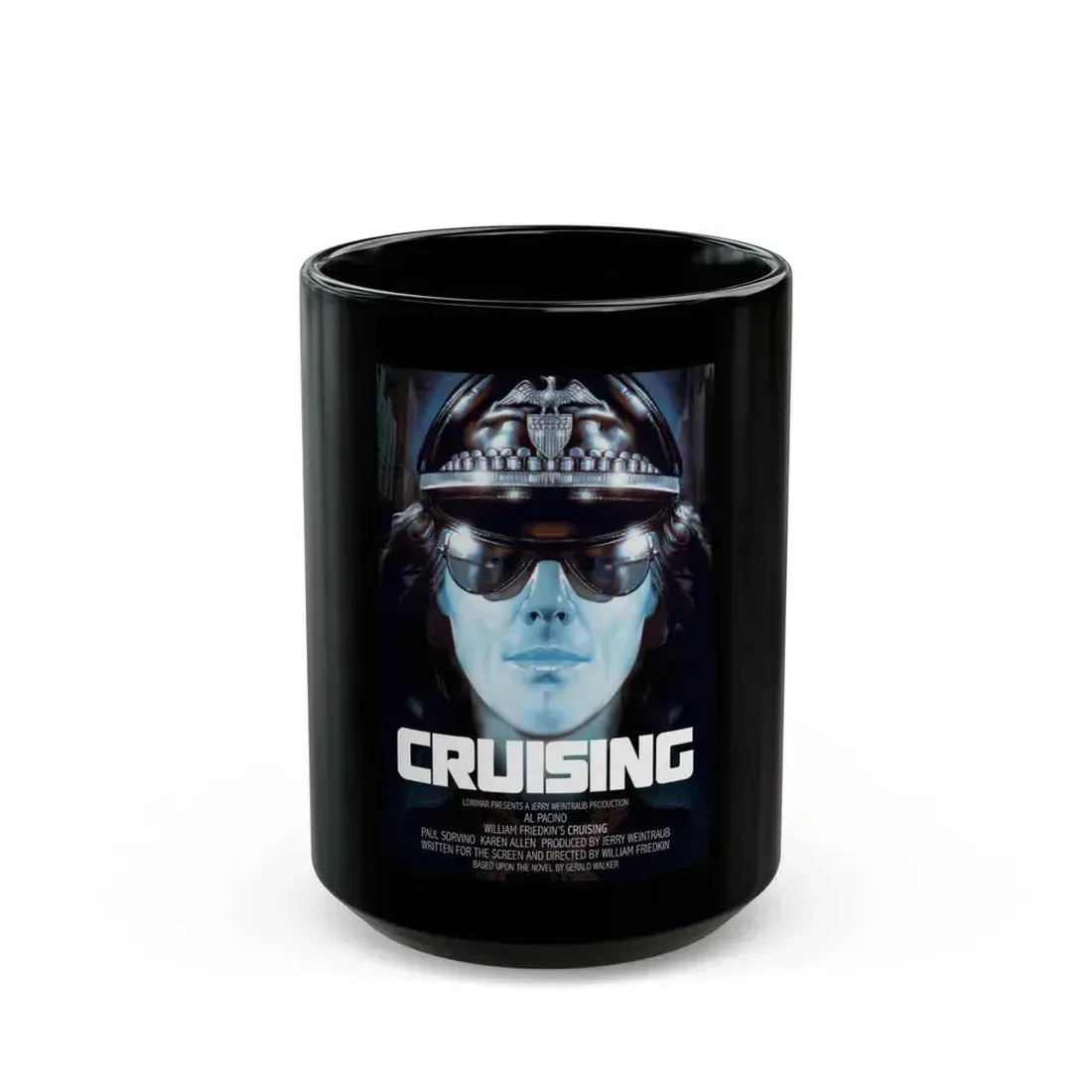 CRUISING 1980 Movie Poster - Black Coffee Mug 15oz - Go Mug Yourself