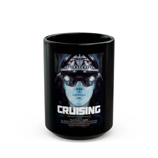 CRUISING 1980 Movie Poster - Black Coffee Mug 15oz - Go Mug Yourself