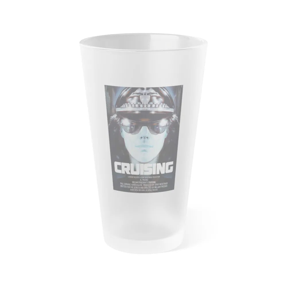 CRUISING 1980 Movie Poster - Frosted Pint Glass 16oz-16oz-Frosted-Go Mug Yourself