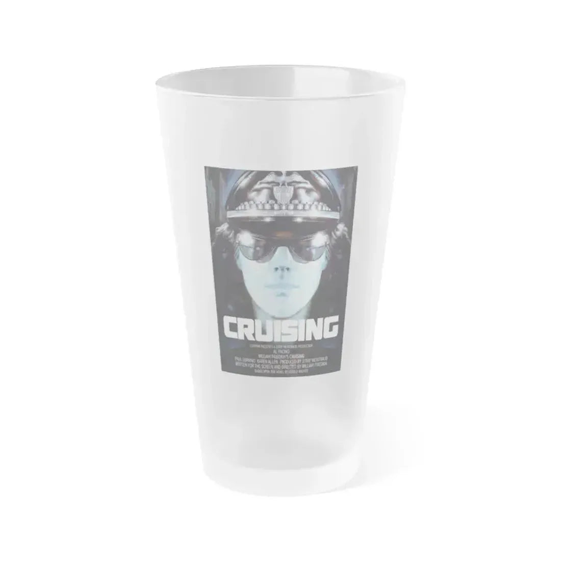 CRUISING 1980 Movie Poster - Frosted Pint Glass 16oz 16oz Frosted - Go Mug Yourself