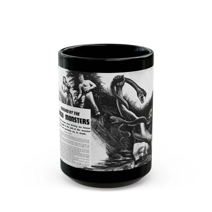 Crushed by the Congo Monster, Man's Daring, December 1960 - Black Coffee Mug 15oz - Go Mug Yourself